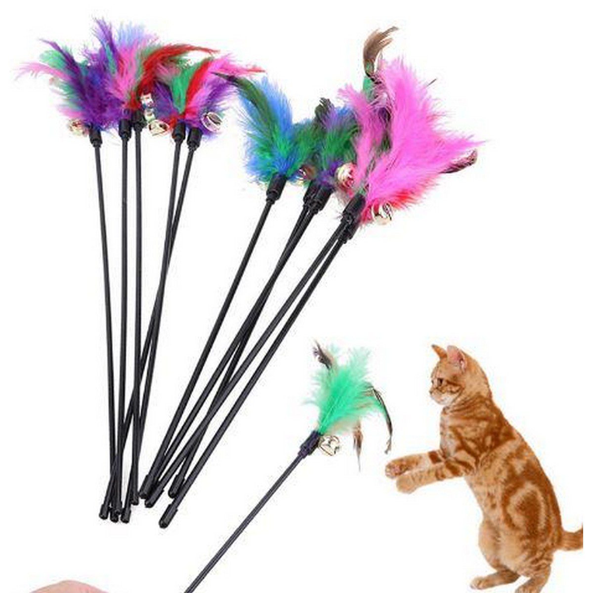 cat stick toy
