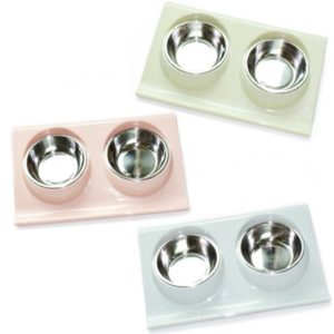 Double Dog Cat Bowls Stainless Steel