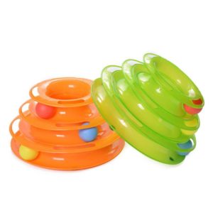 Three Levels pet cat toy Tower