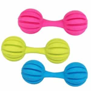 Rubber Dumbbell Dog Toy